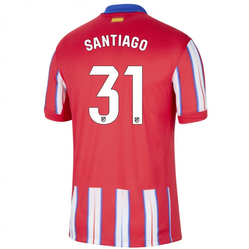 Danxen Kinderen Abraham Santiago #31 Rood Wit Blauw Thuisshirt Thuistenue 2024/25 T-Shirt