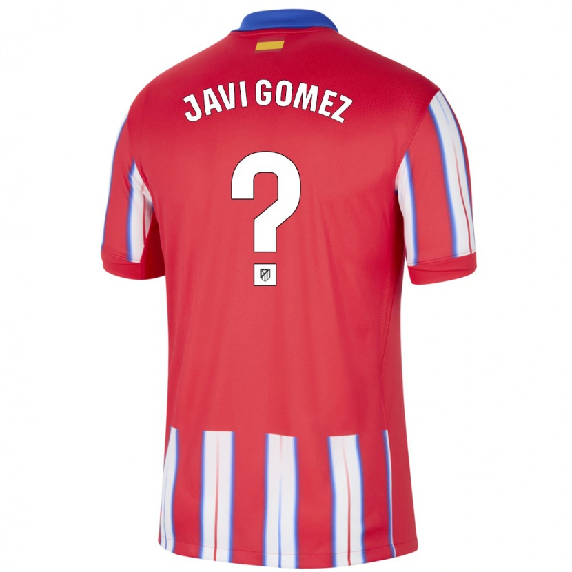 Danxen Kinderen Javi Gomez #0 Rood Wit Blauw Thuisshirt Thuistenue 2024/25 T-Shirt