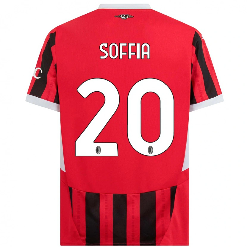 Danxen Kinderen Angelica Soffia #20 Rood Zwart Thuisshirt Thuistenue 2024/25 T-Shirt