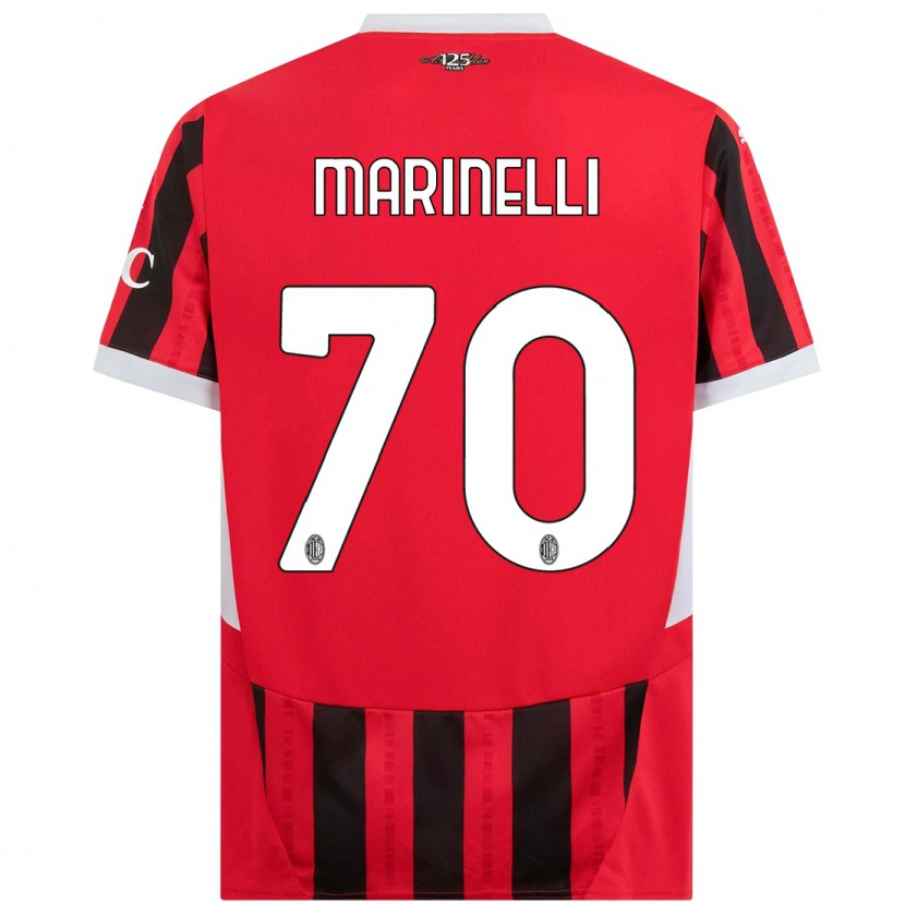 Danxen Kinderen Gloria Marinelli #70 Rood Zwart Thuisshirt Thuistenue 2024/25 T-Shirt