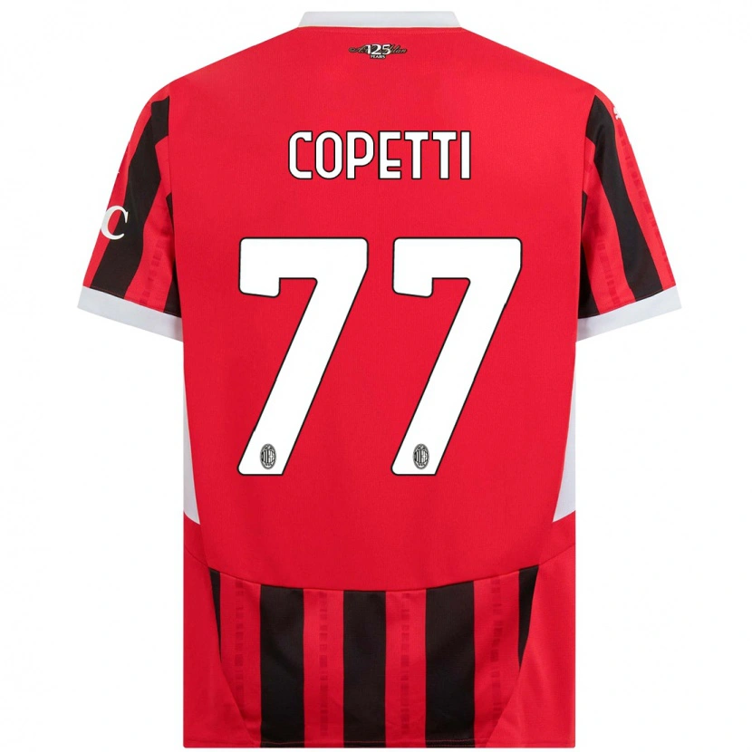 Danxen Kinderen Matilde Copetti #77 Rood Zwart Thuisshirt Thuistenue 2024/25 T-Shirt