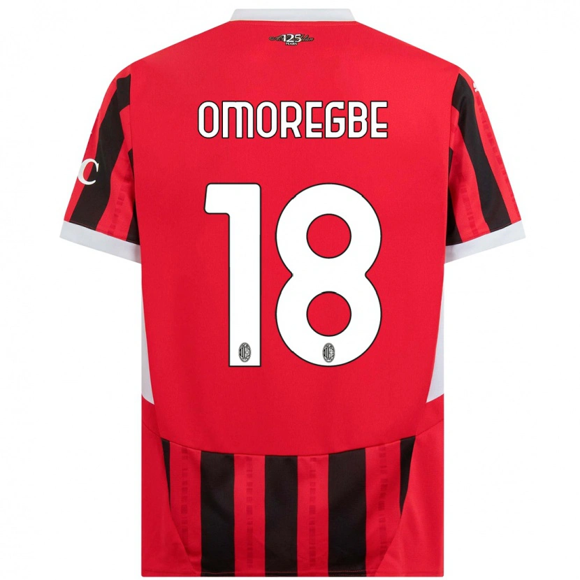 Danxen Kinderen Bob Murphy Omoregbe #18 Rood Zwart Thuisshirt Thuistenue 2024/25 T-Shirt