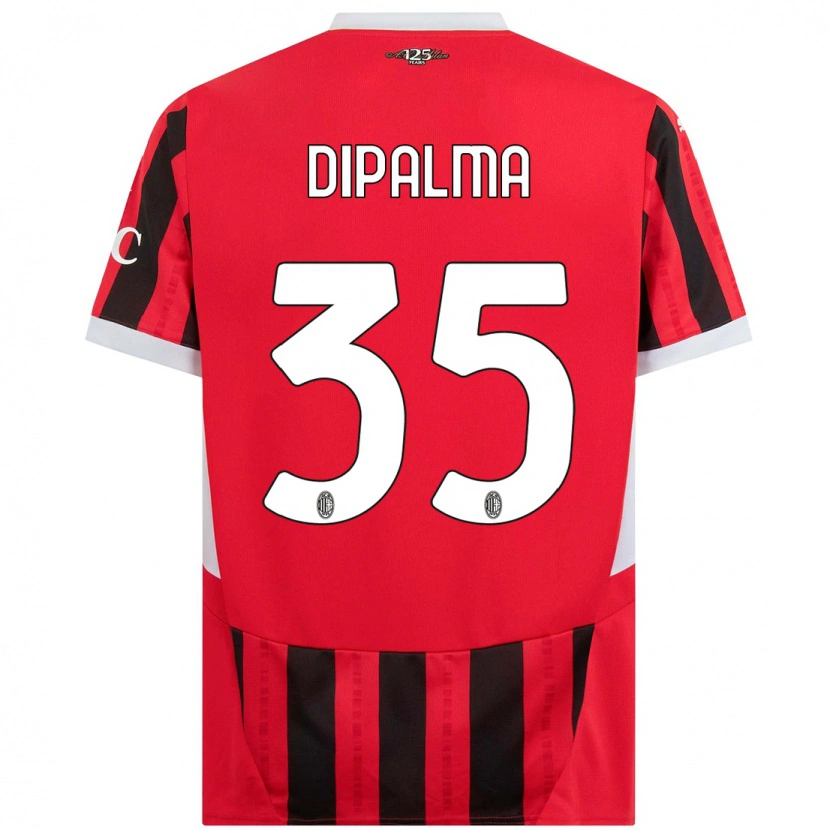 Danxen Kinderen Matteo Dipalma #35 Rood Zwart Thuisshirt Thuistenue 2024/25 T-Shirt