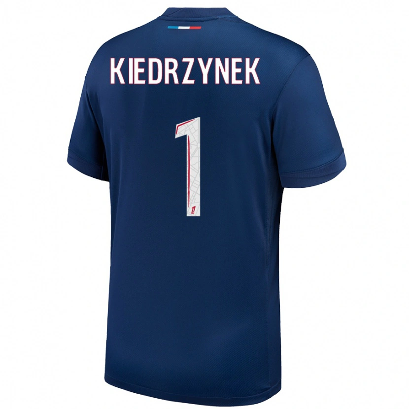 Danxen Kinderen Katarzyna Kiedrzynek #1 Marineblauw Wit Thuisshirt Thuistenue 2024/25 T-Shirt