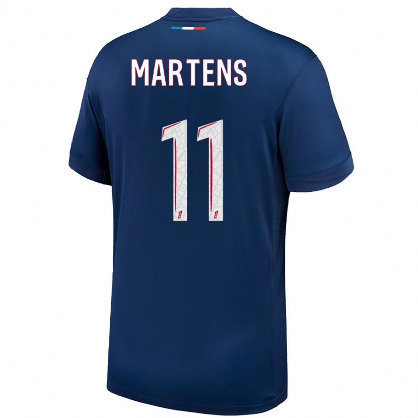 Danxen Kinderen Lieke Martens #11 Marineblauw Wit Thuisshirt Thuistenue 2024/25 T-Shirt