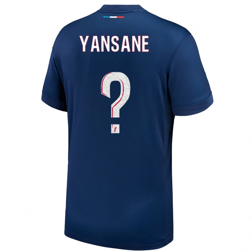 Danxen Kinderen Sekou Yansane #0 Marineblauw Wit Thuisshirt Thuistenue 2024/25 T-Shirt