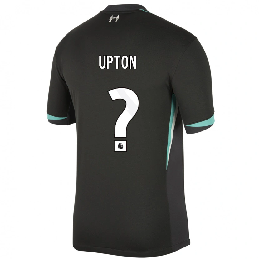 Danxen Kinderen Joe Upton #0 Zwart Antraciet Wit Uitshirt Uittenue 2024/25 T-Shirt