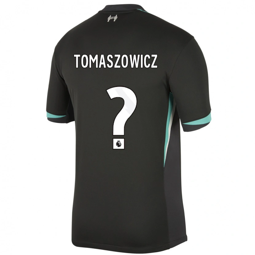 Danxen Kinderen Aiden Tomaszowicz #0 Zwart Antraciet Wit Uitshirt Uittenue 2024/25 T-Shirt