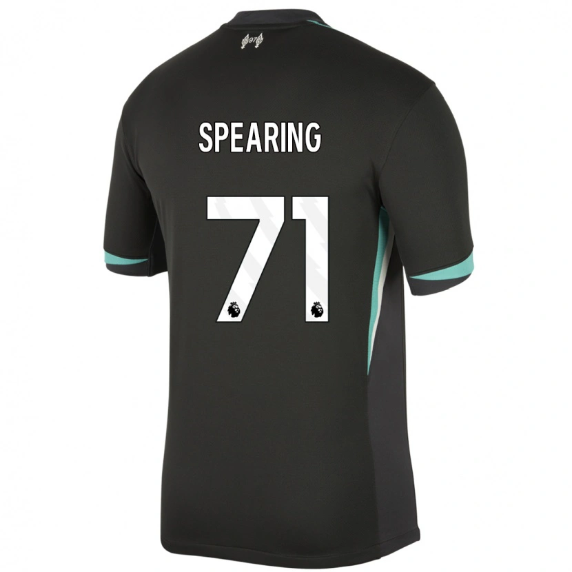 Danxen Kinderen Jay Spearing #71 Zwart Antraciet Wit Uitshirt Uittenue 2024/25 T-Shirt