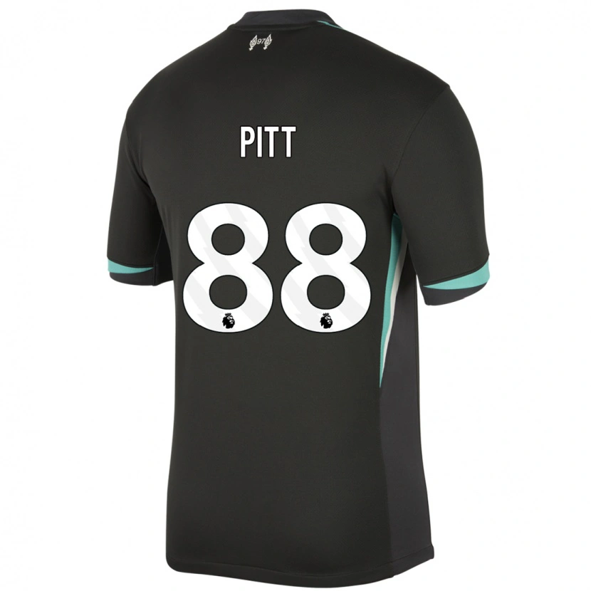 Danxen Kinderen Lucas Pitt #88 Zwart Antraciet Wit Uitshirt Uittenue 2024/25 T-Shirt