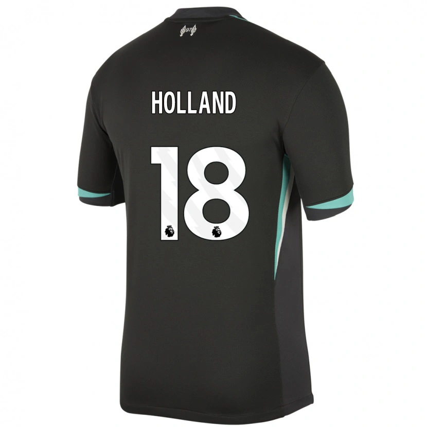 Danxen Kinderen Ceri Holland #18 Zwart Antraciet Wit Uitshirt Uittenue 2024/25 T-Shirt