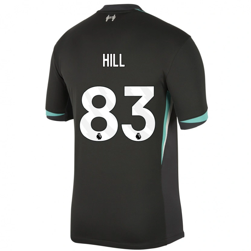 Danxen Kinderen Thomas Hill #83 Zwart Antraciet Wit Uitshirt Uittenue 2024/25 T-Shirt