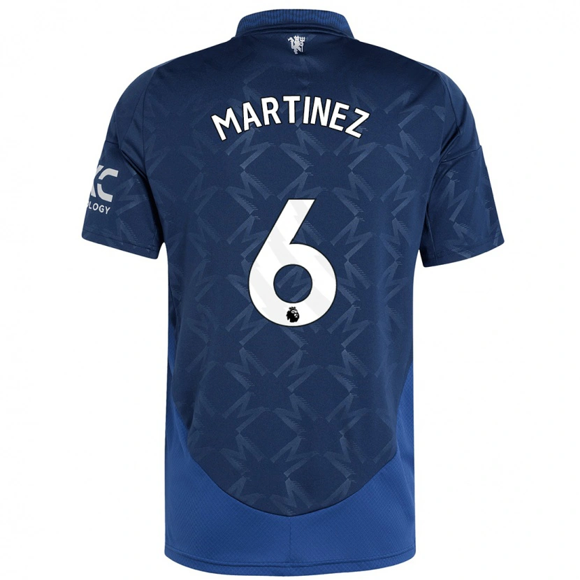 Danxen Kinderen Lisandro Martínez #6 Indigo Uitshirt Uittenue 2024/25 T-Shirt