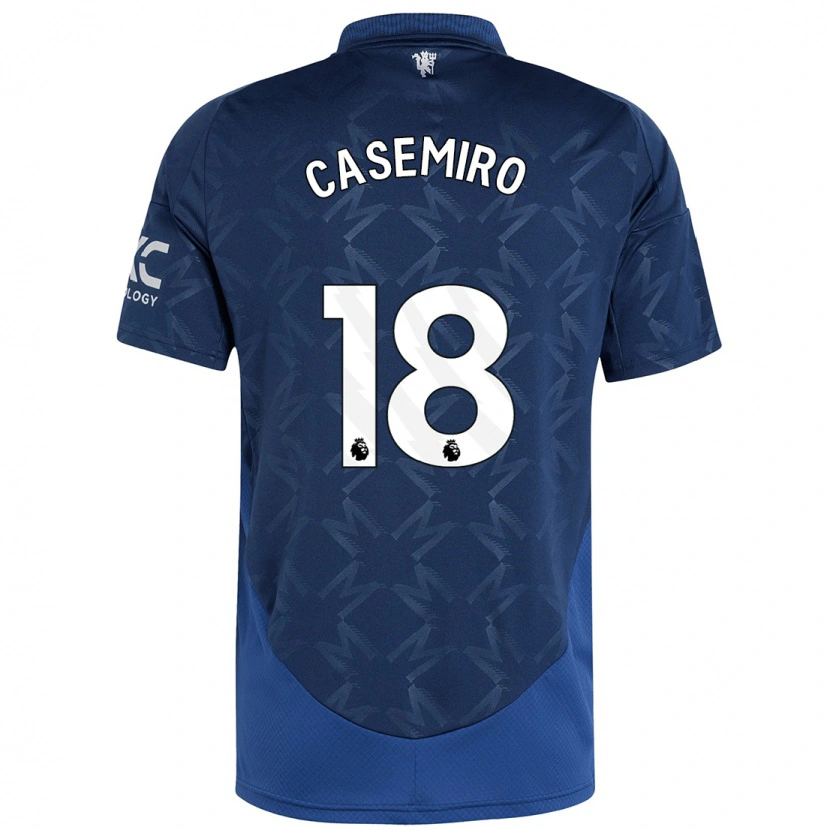 Danxen Kinderen Casemiro #18 Indigo Uitshirt Uittenue 2024/25 T-Shirt