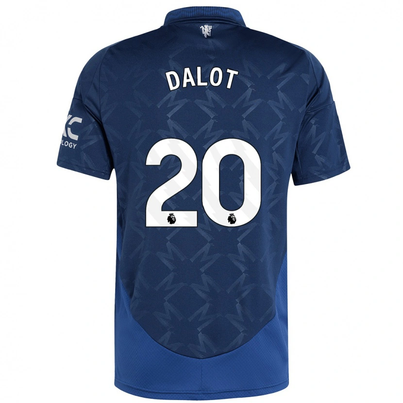 Danxen Kinderen Diogo Dalot #20 Indigo Uitshirt Uittenue 2024/25 T-Shirt