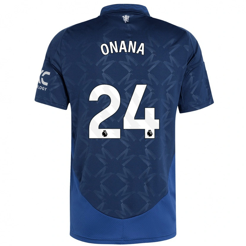 Danxen Kinderen André Onana #24 Indigo Uitshirt Uittenue 2024/25 T-Shirt