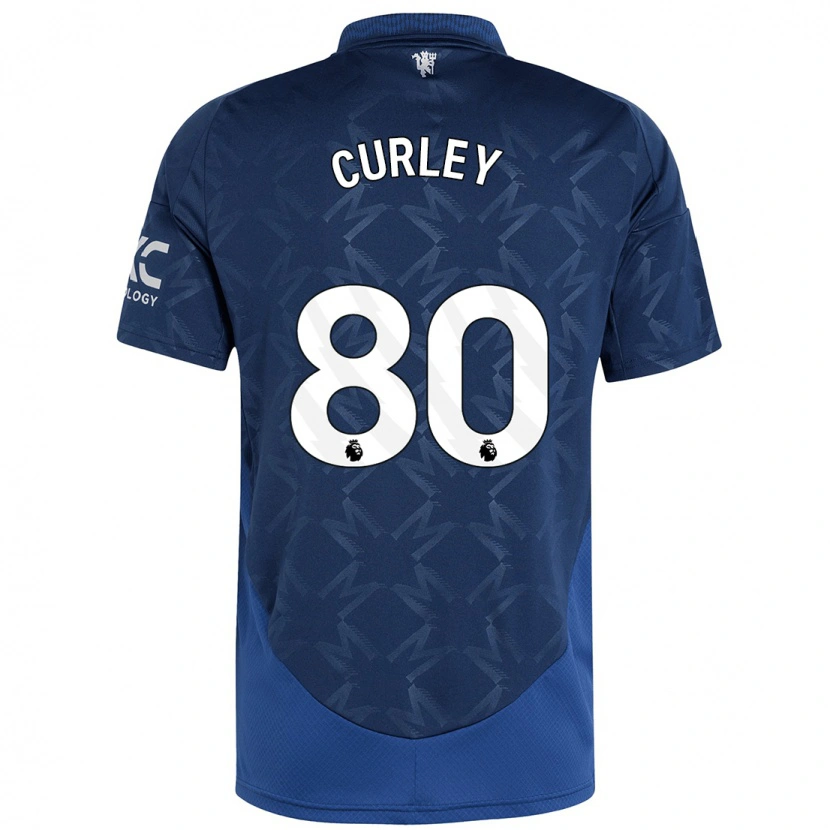 Danxen Kinderen Ruben Curley #80 Indigo Uitshirt Uittenue 2024/25 T-Shirt