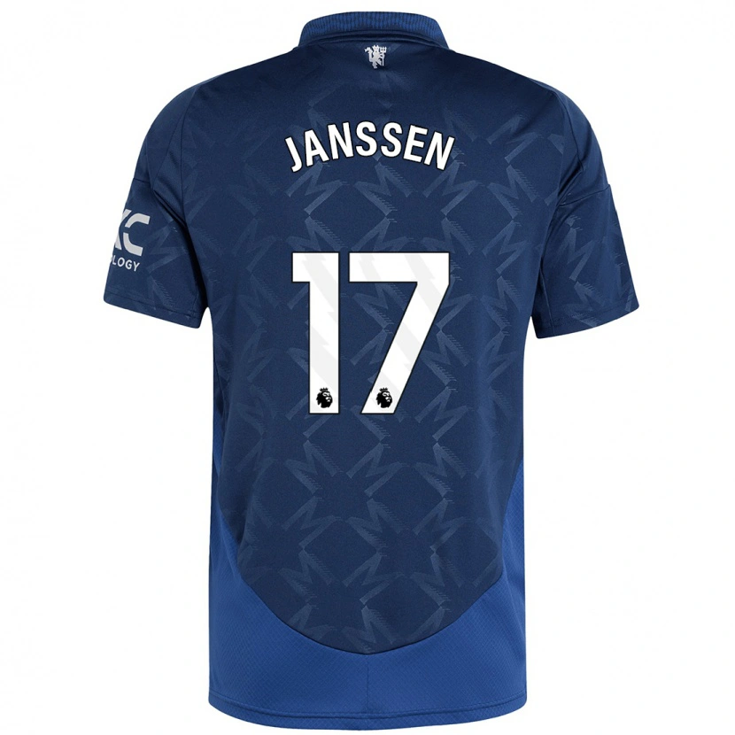 Danxen Kinderen Dominique Janssen #17 Indigo Uitshirt Uittenue 2024/25 T-Shirt