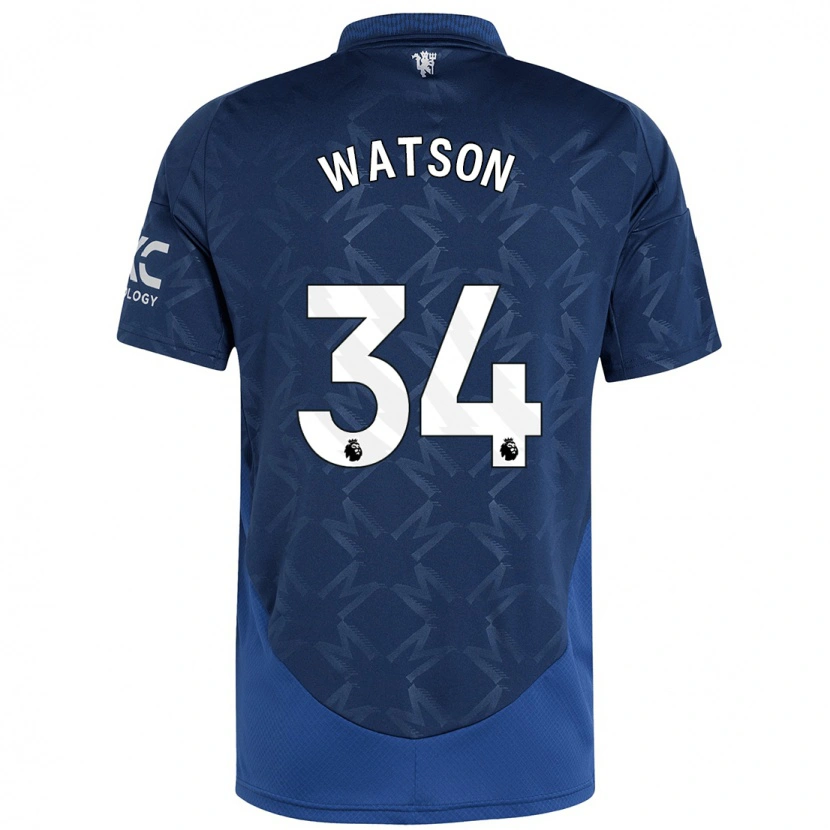 Danxen Kinderen Emma Watson #34 Indigo Uitshirt Uittenue 2024/25 T-Shirt