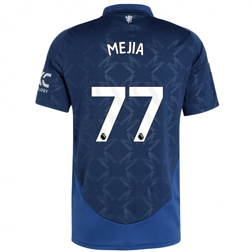 Danxen Kinderen Mateo Mejia #77 Indigo Uitshirt Uittenue 2024/25 T-Shirt