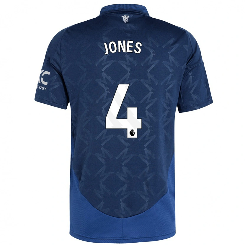 Danxen Kinderen Phil Jones #4 Indigo Uitshirt Uittenue 2024/25 T-Shirt