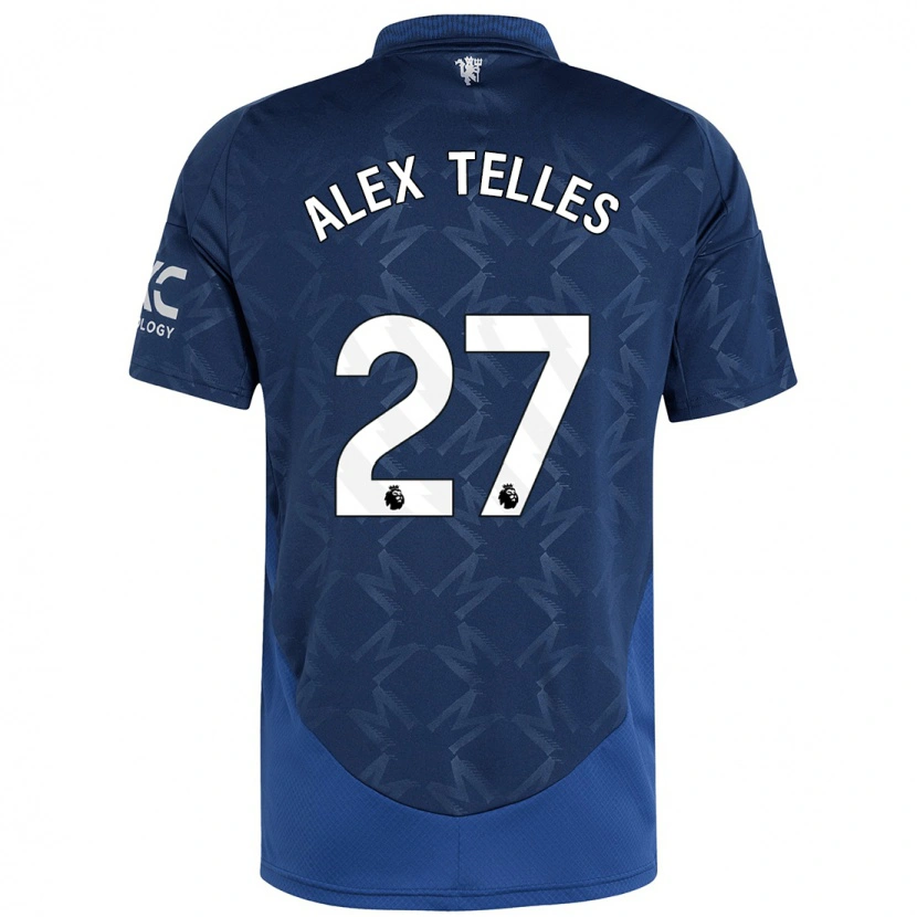 Danxen Kinderen Alex Nicolao Telles #27 Indigo Uitshirt Uittenue 2024/25 T-Shirt