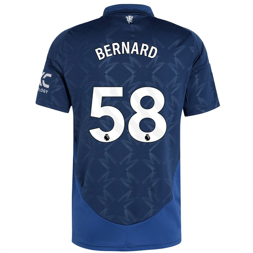 Danxen Kinderen Bernard #58 Indigo Uitshirt Uittenue 2024/25 T-Shirt