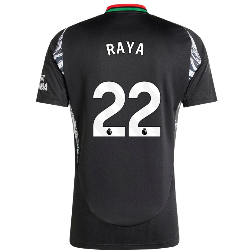 Danxen Kinderen David Raya #22 Zwart Uitshirt Uittenue 2024/25 T-Shirt