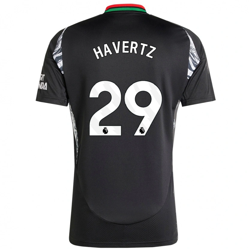 Danxen Kinderen Kai Havertz #29 Zwart Uitshirt Uittenue 2024/25 T-Shirt