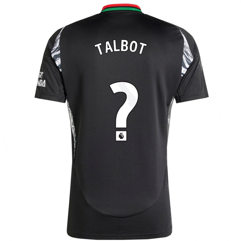 Danxen Kinderen Jack Talbot #0 Zwart Uitshirt Uittenue 2024/25 T-Shirt