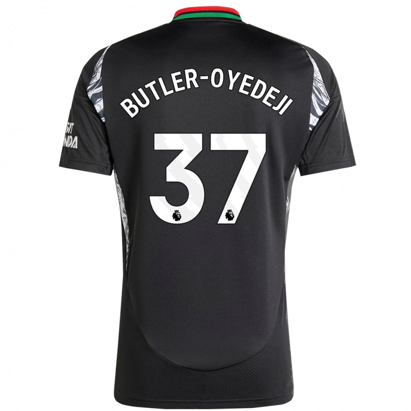 Danxen Kinderen Nathan Butler-Oyedeji #37 Zwart Uitshirt Uittenue 2024/25 T-Shirt