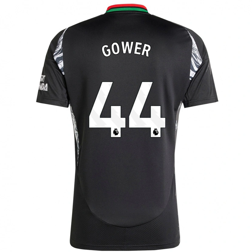 Danxen Kinderen Jimi Gower #44 Zwart Uitshirt Uittenue 2024/25 T-Shirt