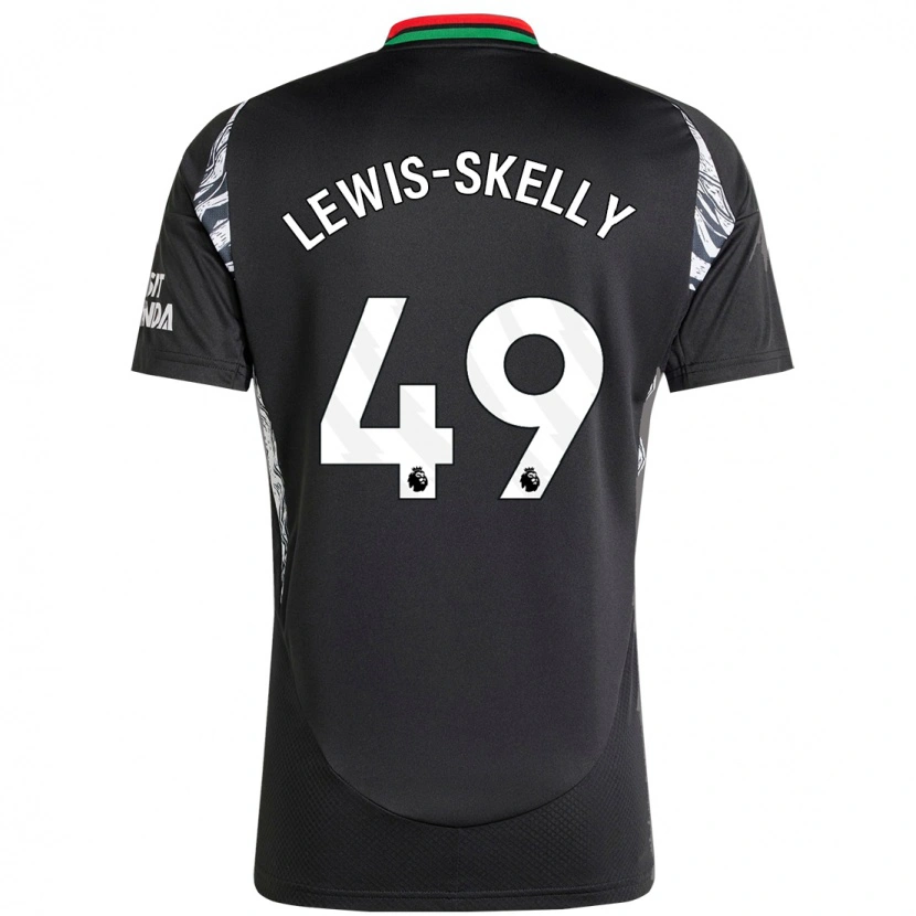 Danxen Kinderen Myles Lewis-Skelly #49 Zwart Uitshirt Uittenue 2024/25 T-Shirt