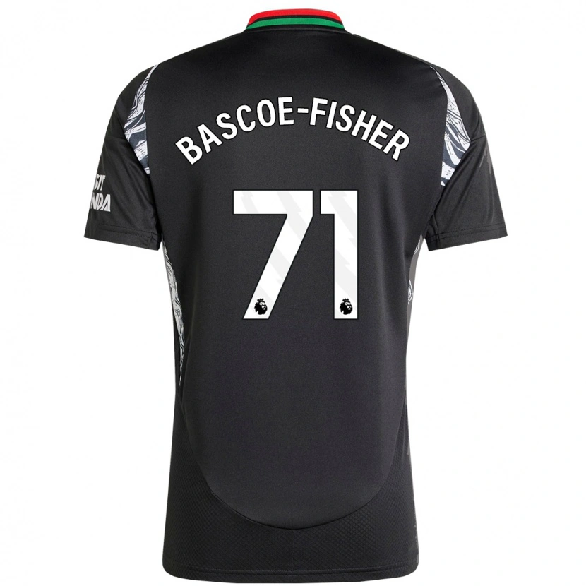 Danxen Kinderen Jakai Bascoe-Fisher #71 Zwart Uitshirt Uittenue 2024/25 T-Shirt