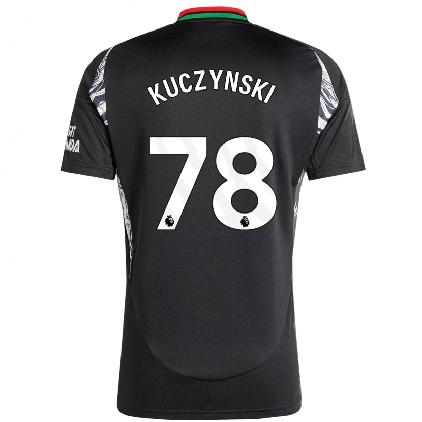 Danxen Kinderen Max Kuczynski #78 Zwart Uitshirt Uittenue 2024/25 T-Shirt