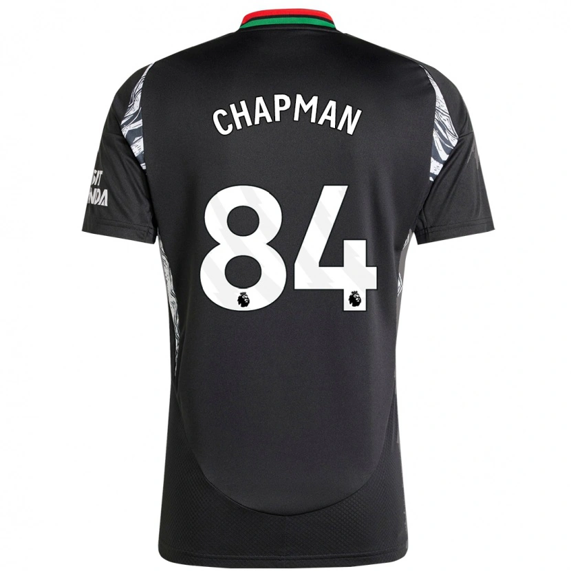 Danxen Kinderen Samuel Chapman #84 Zwart Uitshirt Uittenue 2024/25 T-Shirt