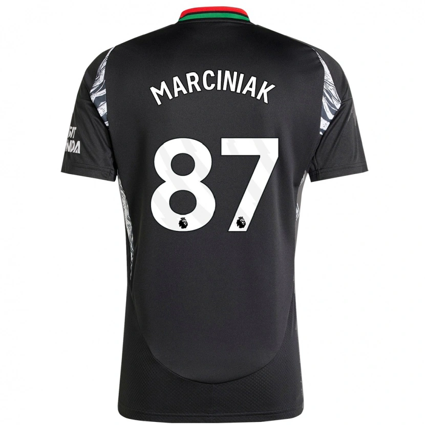 Danxen Kinderen Alex Marciniak #87 Zwart Uitshirt Uittenue 2024/25 T-Shirt