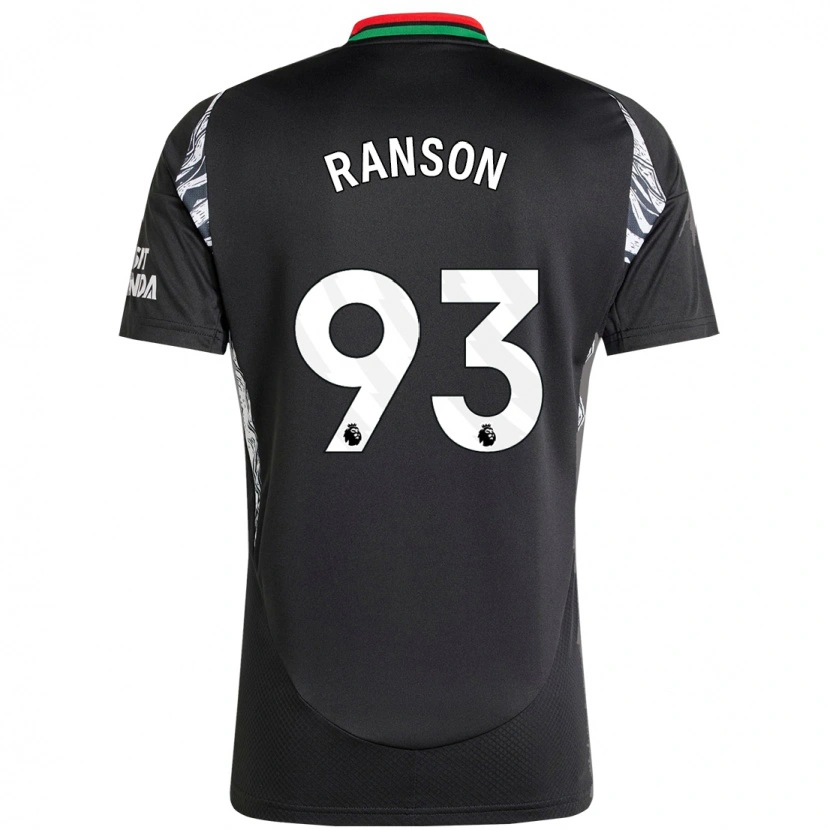 Danxen Kinderen Khari Ranson #93 Zwart Uitshirt Uittenue 2024/25 T-Shirt