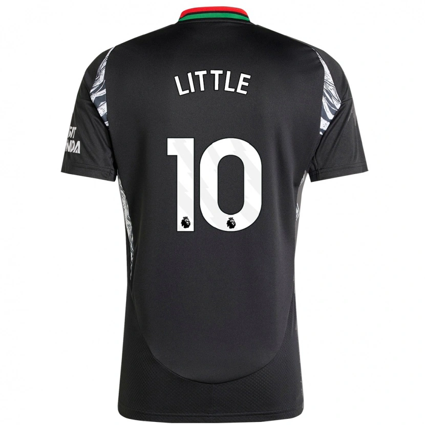 Danxen Kinderen Kim Little #10 Zwart Uitshirt Uittenue 2024/25 T-Shirt