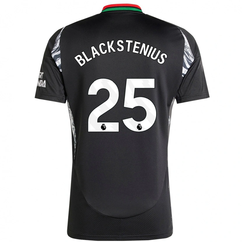 Danxen Kinderen Stina Blackstenius #25 Zwart Uitshirt Uittenue 2024/25 T-Shirt