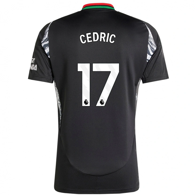 Danxen Kinderen Cédric Soares #17 Zwart Uitshirt Uittenue 2024/25 T-Shirt