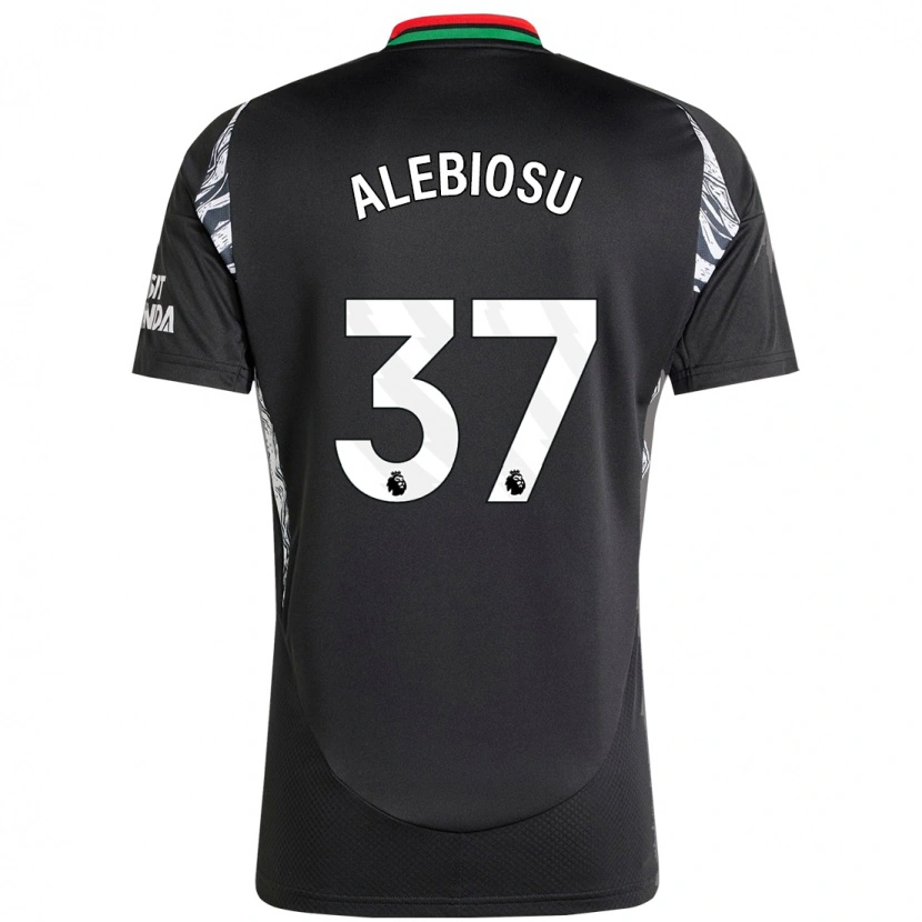 Danxen Kinderen Ryan Alebiosu #37 Zwart Uitshirt Uittenue 2024/25 T-Shirt