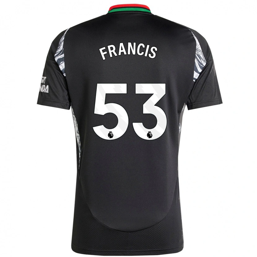 Danxen Kinderen Jack Henry-Francis #53 Zwart Uitshirt Uittenue 2024/25 T-Shirt