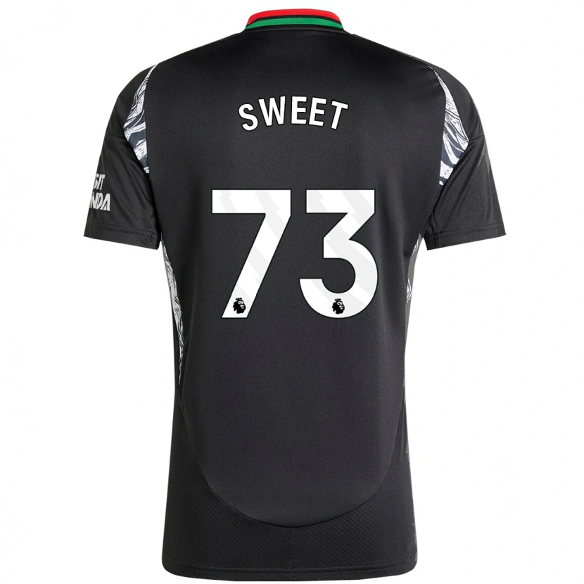 Danxen Kinderen James Sweet #73 Zwart Uitshirt Uittenue 2024/25 T-Shirt