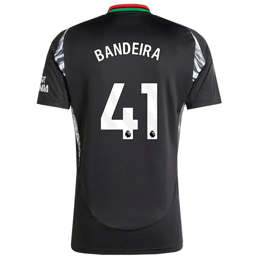 Danxen Kinderen Mauro Bandeira #41 Zwart Uitshirt Uittenue 2024/25 T-Shirt