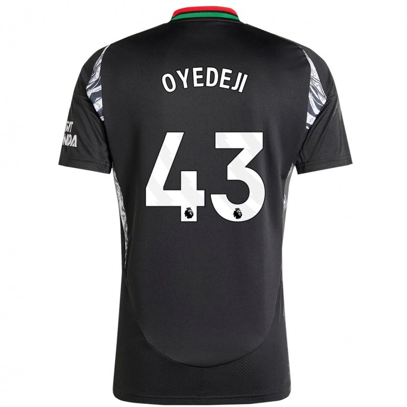 Danxen Kinderen Nathan Butler Oyedeji #43 Zwart Uitshirt Uittenue 2024/25 T-Shirt