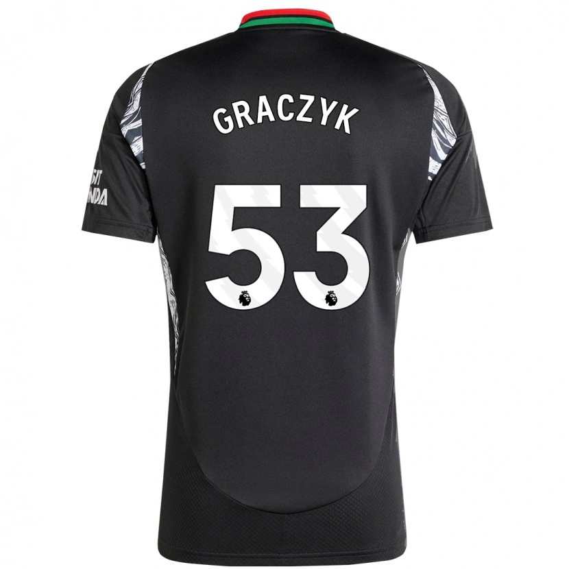 Danxen Kinderen Hubert Graczyk #53 Zwart Uitshirt Uittenue 2024/25 T-Shirt