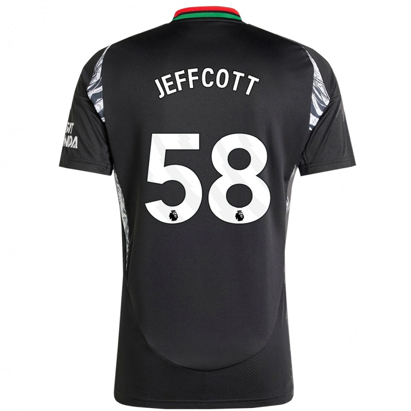 Danxen Kinderen Henry Jeffcott #58 Zwart Uitshirt Uittenue 2024/25 T-Shirt