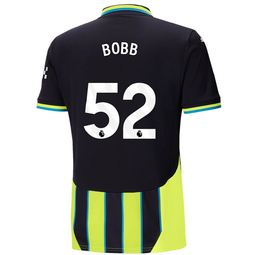 Danxen Kinderen Oscar Bobb #52 Blauw Geel Uitshirt Uittenue 2024/25 T-Shirt