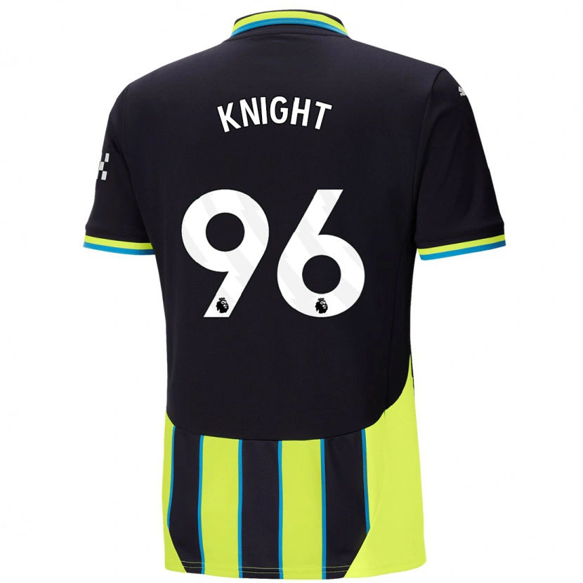 Danxen Kinderen Ben Knight #96 Blauw Geel Uitshirt Uittenue 2024/25 T-Shirt